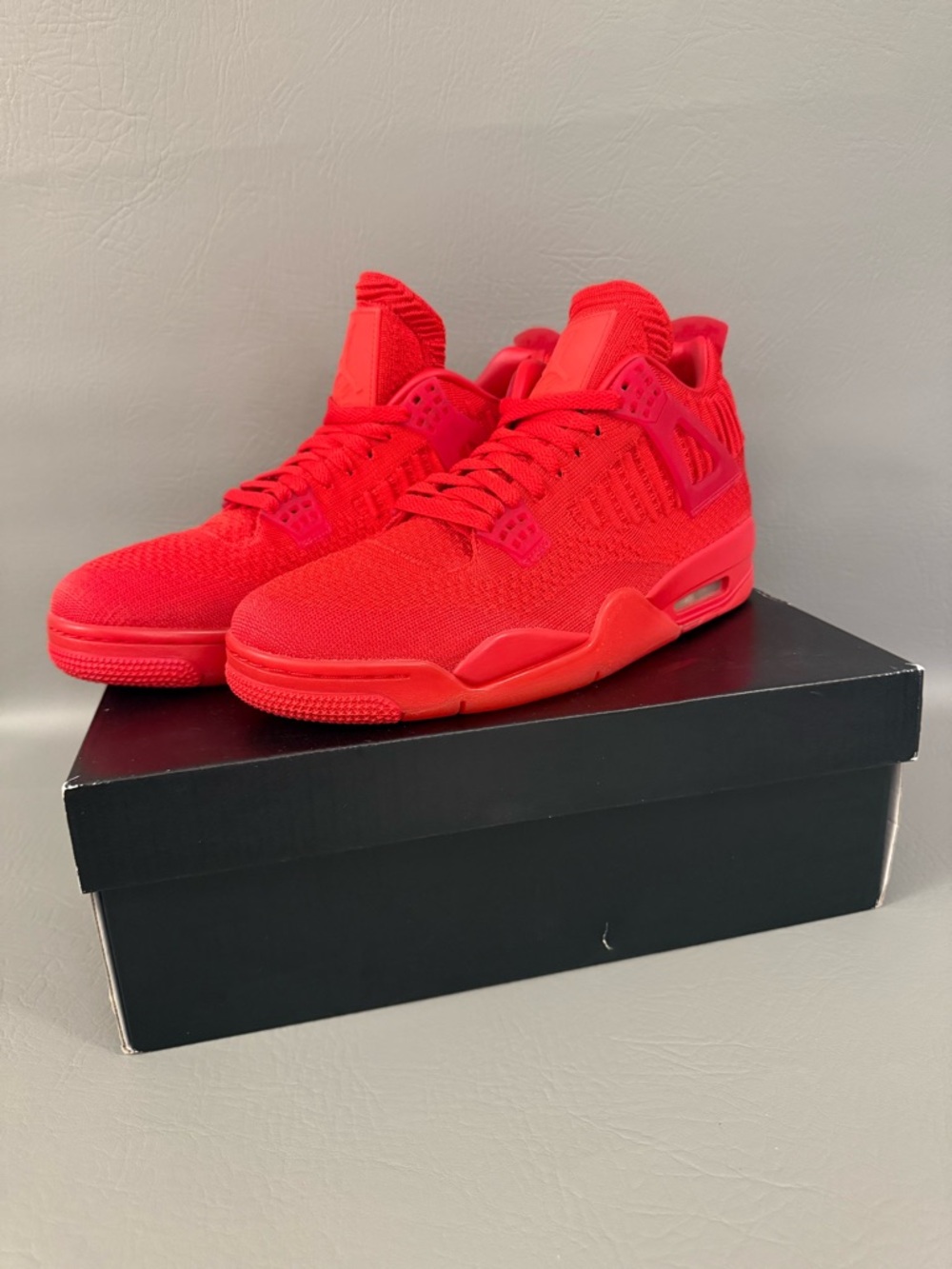 AIR JORDAN 4 RETRO FLYKNIT University Red-(Apr)